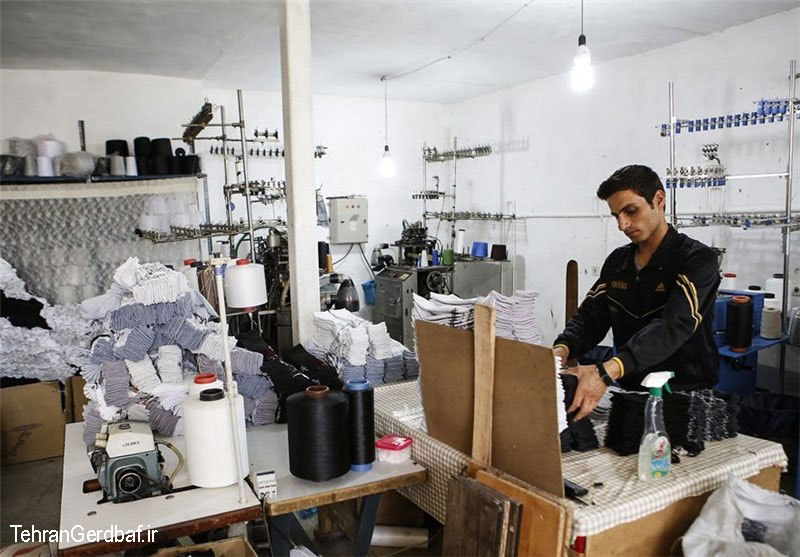 جوراب بافی لتگاه همدان